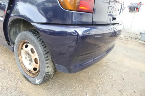 VW Polo 6N Stoßstange hinten breite Styling XXL Heckstoßstange blau LC5H (178001)