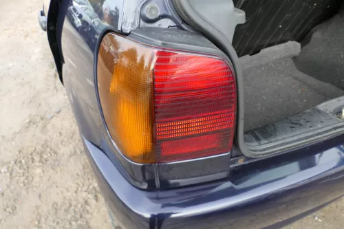 VW Polo 6N Stoßstange hinten breite Styling XXL Heckstoßstange blau LC5H (178001)