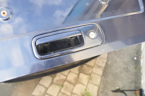 VW Polo 6N Heckklappe Klappe hinten Kofferraumklappe mit Scheibe blau LC5H (178009)
