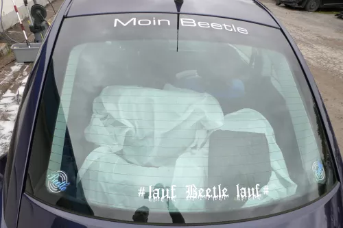 VW New Beetle 1C 9C Heckklappe mit Scheibe Klappe hinten blau LG5T (ohneSchlo (178019)