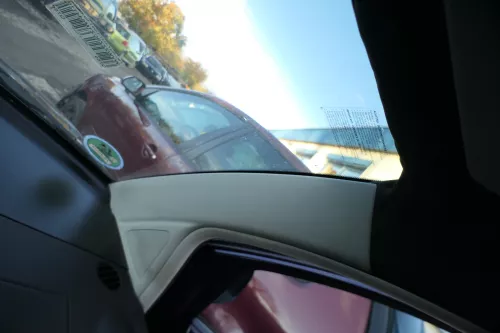 VW Beetle 9C A-Säulen Verkleidung vorne rechts oben Abdeckung grau Lautsprecher