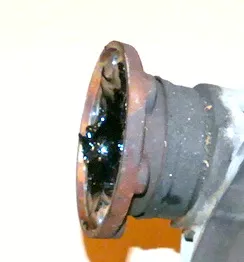 VW Polo 9N Ibiza Flanschwelle Flansch an Getriebe 02T409343 links