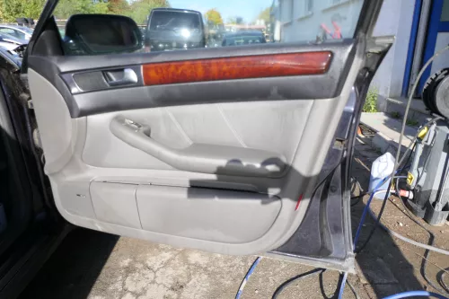 4x A6 4B Türverkleidung Verkleidung Tür vorne hint links rechts Leder grau swing (178118)