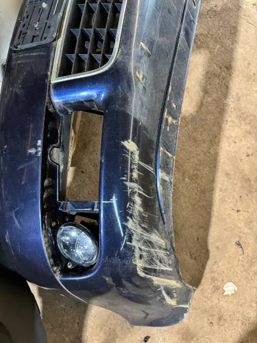 Audi A6 4B Frontstoßstange Stoßstange vorne Stoßfänger blau LZ5L Facelift (178126)