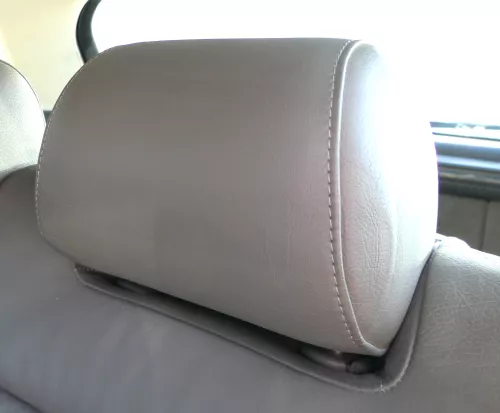 1x A4 B5 A6 4B Kopfstütze vorne vorn oder hinten Leder grau swing dunkelgrau Buf