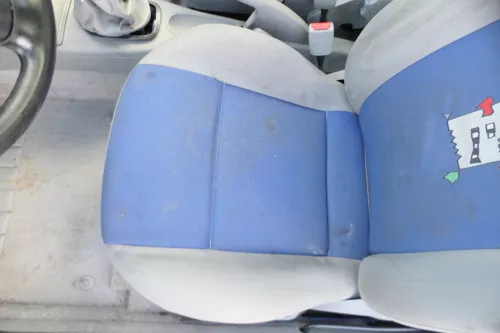 Polo 6N 6N2 Seat Ibiza 6K Golf 3 Sitz vorne links Fahrersitz 2/3-Türer grau blau (178383)