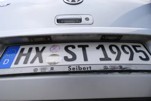 VW Golf 4 Limousine Stoßstange hinten Heckstoßstange Stoßfänger silber LA7W (178529)