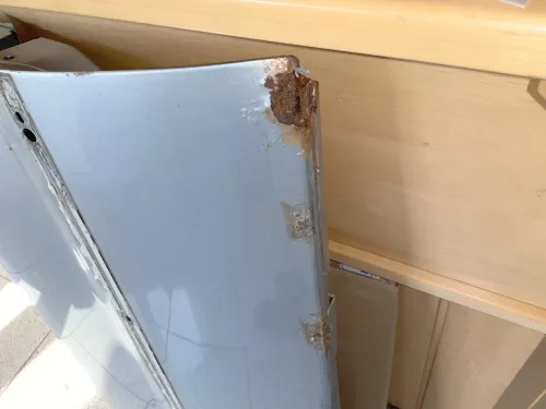 A4 B5 Tür nur Türblatt vorne links Fahrertür silbrer LY7M Kombi od Limo - Rost (178545)