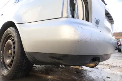 Audi A4 B5 Kombi Variant Stoßstange hinten Heckstoßstange silber LY7M (178548)