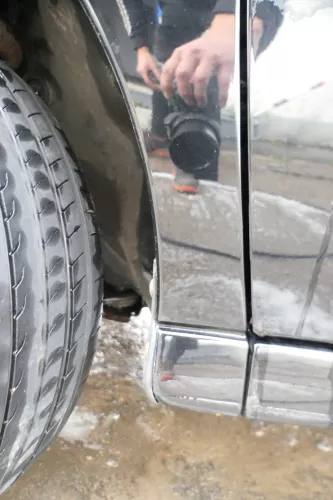 VW Polo 6N 6N1 Kotflügel vorne links schwarz L041 (178650)