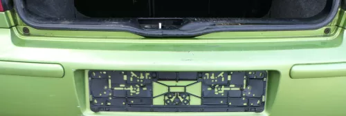 VW Polo 6N2 Stoßstange hinten Heckstoßstange Stoßfänger grün LA6M (178736)