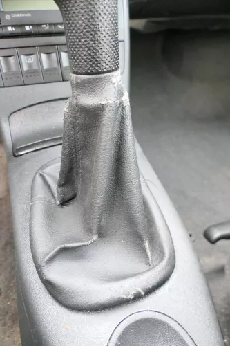 VW Lupo Polo 6N2 Schaltknauf Schaltsack Schaltung Schaltknüppel schwarz Leder