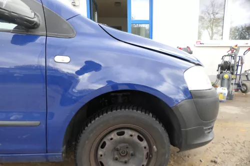 VW Fox 5Z Kotflügel vorne rechts blau LL5M (178779)
