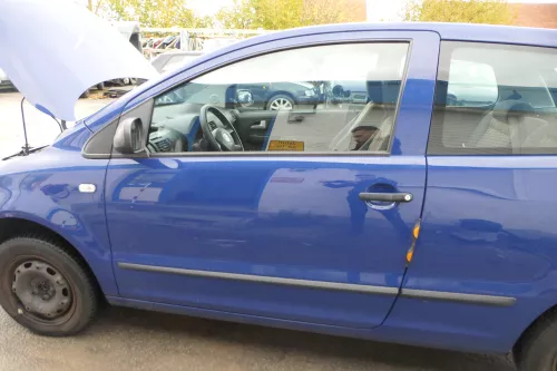 VW Fox 5Z Tür vorne links Fahrertür blau LL5M