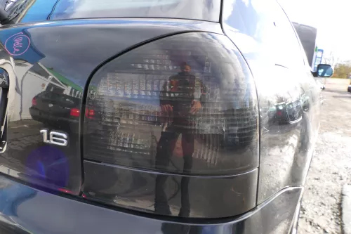 2x A3 8L Rücklicht hinten rechts und links Tuning Rückleuchten schwarz Depo (178805)