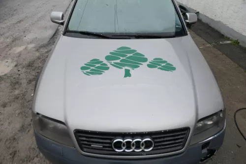 A6 4B Motorhaube Klappe vorn (bis ca. Ende 2001) mit Grill Allroad 4Z grau 