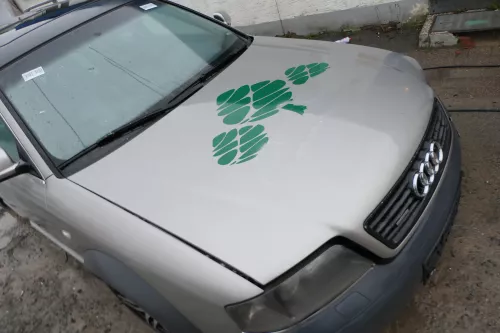 A6 4B Motorhaube Klappe vorn (bis ca. Ende 2001) mit Grill Allroad 4Z grau  (179217)