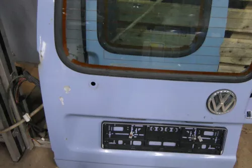 VW Caddy 9K Seat Inca Tür hinten links Heckklappe Hecktür blau + Scheibe (179277)