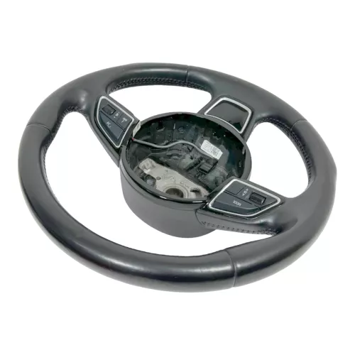 Audi A6 4F A4 8K Lederlenkrad Leder 3-Speichen Multifunktions schwarz Sport (179332)