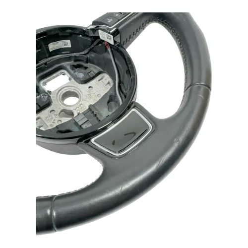 Audi A6 4F A4 8K Lederlenkrad Leder 3-Speichen Multifunktions schwarz Sport (179332)