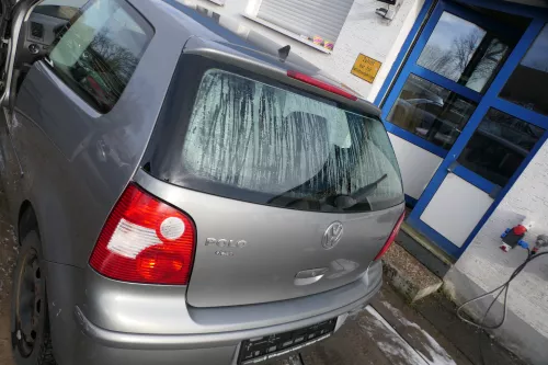 VW Polo 9N 9N3 Stoßstange Heckstoßstange hinten grau LD7W (179426)