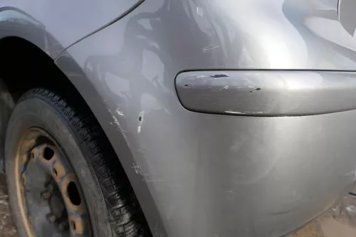 VW Polo 9N 9N3 Stoßstange Heckstoßstange hinten grau LD7W (179426)