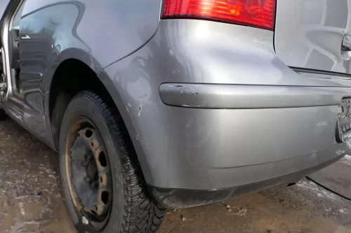 VW Polo 9N 9N3 Stoßstange Heckstoßstange hinten grau LD7W (179426)