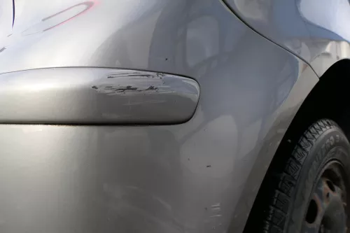 VW Polo 9N 9N3 Stoßstange Heckstoßstange hinten grau LD7W (179426)