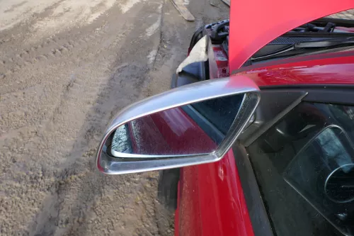 2xAudi A3 8P elektrischer Spiegel Außenspiegel vorne links + rechts silber chrom (179481)
