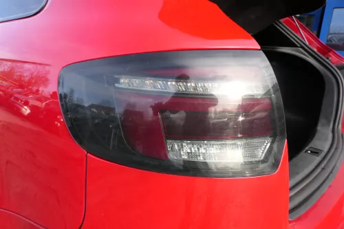 Audi A3 8P Stoßstange Stoßfänger hinten 4/5-Türer rot LY3J - Doppelrohr (179494)