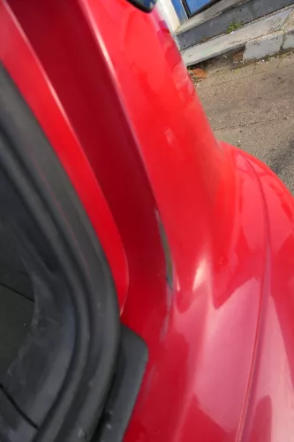 Audi A3 8P Stoßstange Stoßfänger hinten 4/5-Türer rot LY3J - Doppelrohr (179494)