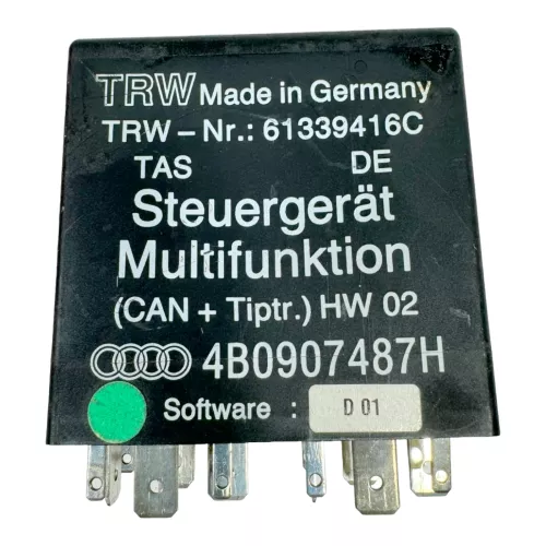 Audi A4 B5 A6 VW Sharan Passat 3B Relais 618 Multifunktion Lenkrad 4B0907487H (179576)
