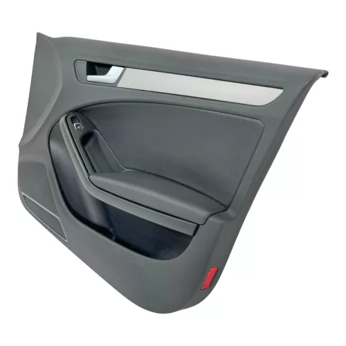 1x A4 8K B8 Türverkleidung Verkleidung Tür vorne rechts schwarz schwarz K- Leder (179602)