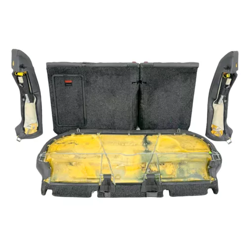 VW Jetta 1K Sitz Rückbank Rücksitzbank Sitze Leder Lehne anthrazit (179761)