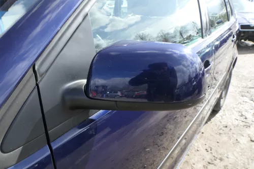 VW Polo 9N elektrischer Spiegel Außenspiegel links vorne blau LB5N