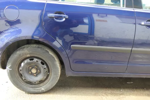 VW Polo 9N 9N3 Tür hinten rechts 4/5-Türer blau LB5N - ohne Anbauteile (180032)