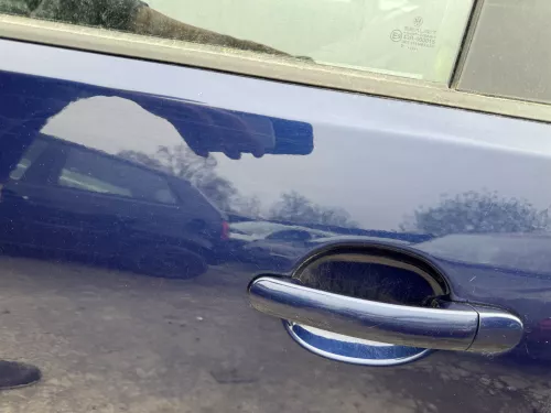 VW Polo 9N 9N3 Tür hinten links 4/5-Türer blau LB5N - ohne Anbauteile (180033)