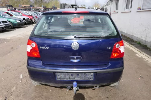 VW Polo 9N 9N3 Stoßstange Heckstoßstange hinten blau LB5N