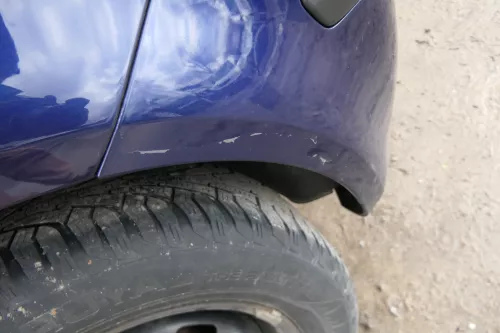 VW Polo 9N 9N3 Stoßstange Heckstoßstange hinten blau LB5N (180035)