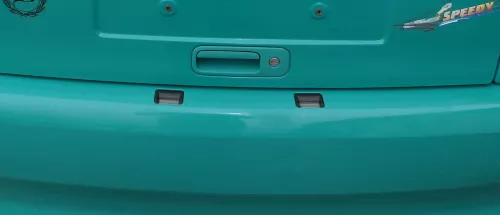 VW Polo 6N Stoßstange hinten breite Styling XXL Heckstoßstange grün LD6D (180049)