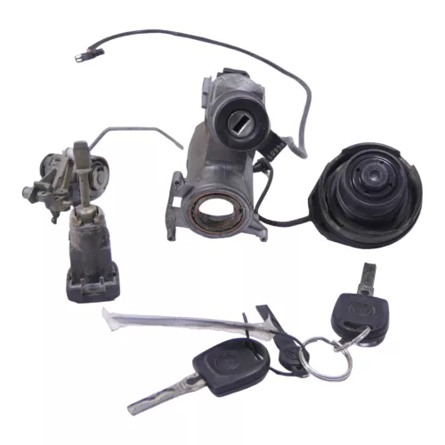 VW Lupo Arosa Schloßsystem Türschloß links mit 2x Schlüssel Zündschloß Hecksch 2