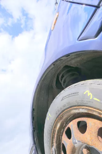 VW Golf 3 1E Cabrio Kotflügel vorne links - Rost blau LC5U (180246)