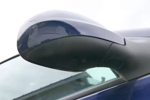 VW Golf 4 Bora elektrischer Spiegel vorne rechts Außenspiegel blau LB5N Glas (180265)