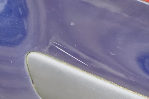 VW Golf 4 Limousine Stoßstange hinten Heckstoßstange Stoßfänger blau LB5N (180272)