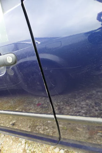 VW Golf 4 Tür vorne links Fahrertür 2/3-Türer blau LB5N ohneAnbauteile (180273)