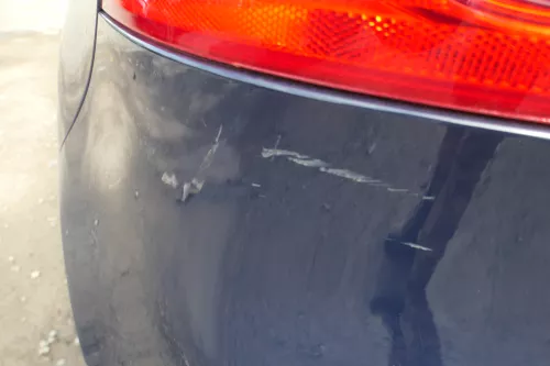 VW Golf 5 1K Limousine Stoßstange hinten Heckstoßstange blau LA5G (180323)