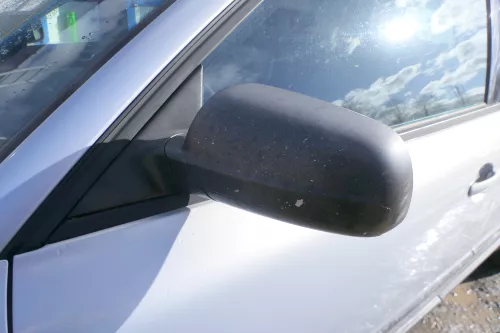 VW Passat 3B 3BG elektrischer Spiegel Außenspiegel links mit Glas schwarz matt.