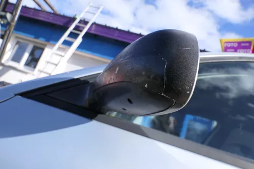 VW Passat 3B 3BG elektrischer Spiegel Außenspiegel links mit Glas schwarz matt. (180365)