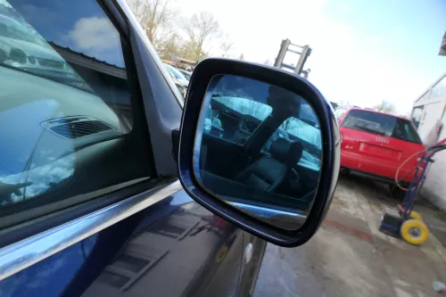 Audi A6 4B Spiegel Außenspiegel rechts elektrisch blau LZ5T + Glas (180523)