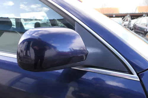 Audi A6 4B Spiegel Außenspiegel rechts elektrisch blau LZ5T + Glas